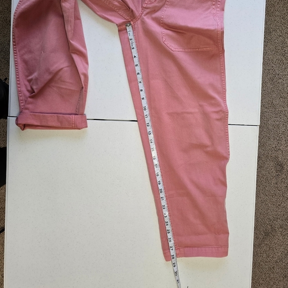 Madewell Barrell Balloon Tapered-Leg Utility Pants Women's 26 Pink - Picture 5 of 11